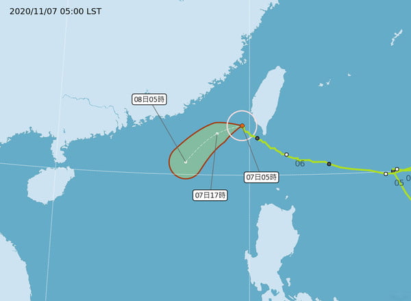 閃電08：30解除陸警　立冬變天！北台濕涼「整週異常降水」