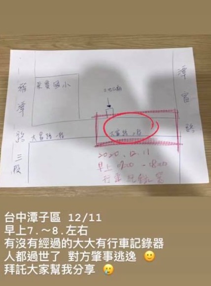 快訊／台中女疑遭撞亡…7歲童急救中　親友淚求行車紀錄器：他肇逃